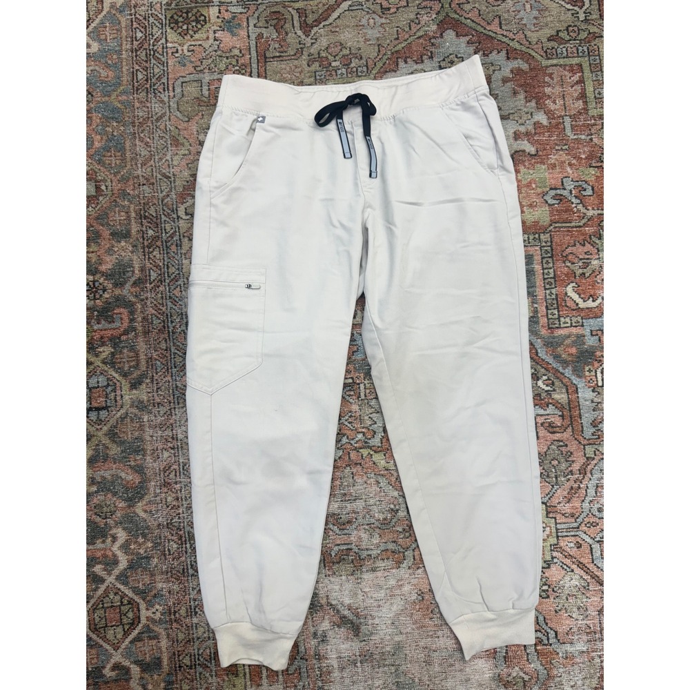 Figs Technical Collection Zamora Jogger Scrub Pants Sand Beige Large Petite